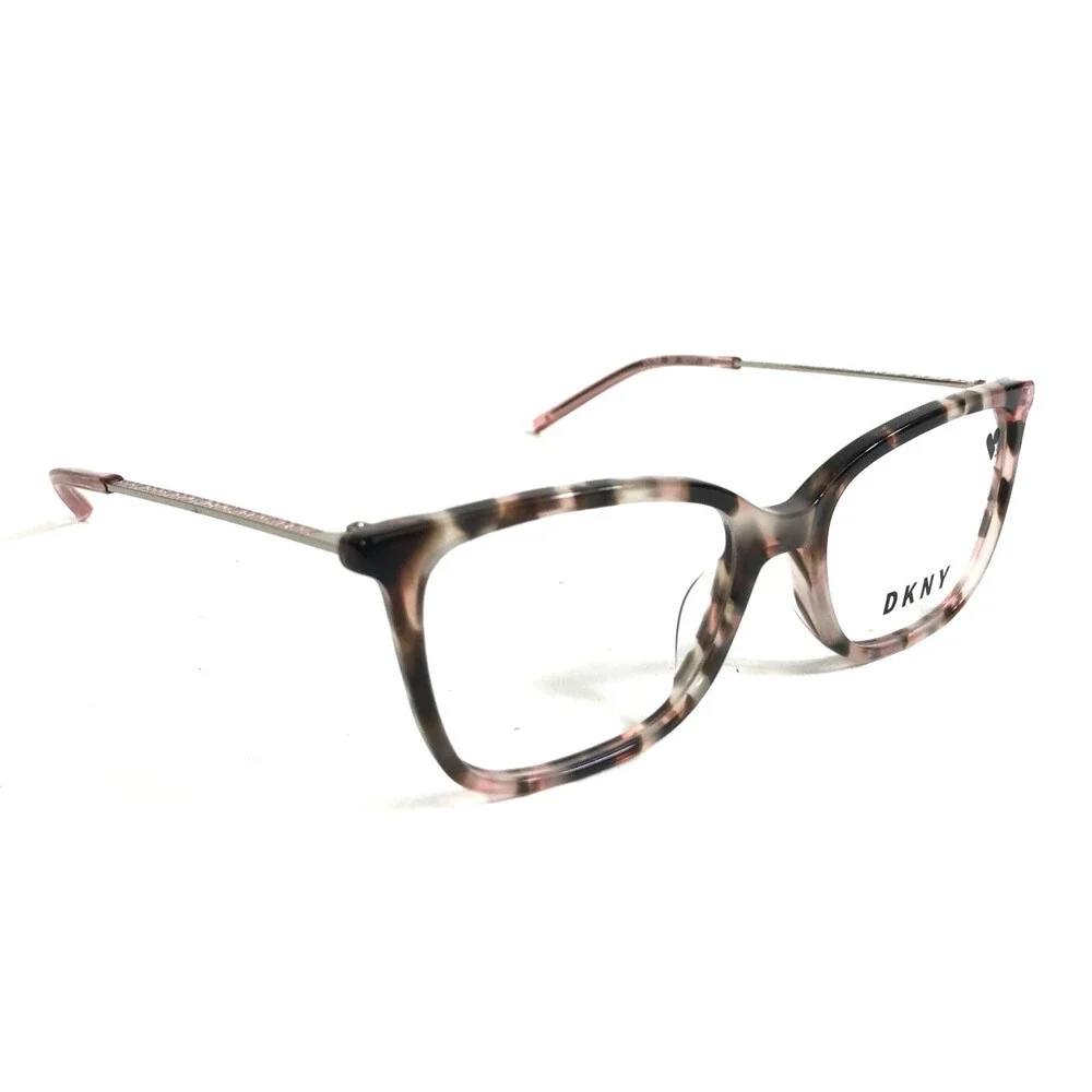 DKNY Eyeglasses Frames DK7008 265 Pink Brown Tortoise Cat Eye Full Rim 52-17-135